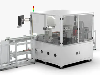 Automatic Mobile Phone Battery Testing Machine 3D model
