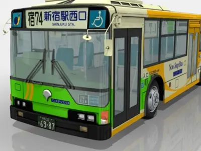 Mitsubishi Fuso Aero Star (Toei Bus) 3D model