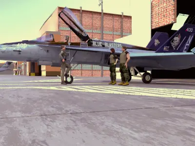 Aircraft F 18 Hornet Free 3D model