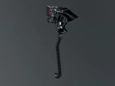 Dino Hammer Low-poly 3D model