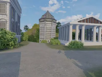 Ancient Coastal City 3D model