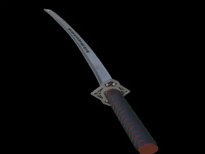 Katana Samurai Katana Ninja Katana Sword War Battle Sword  3D model