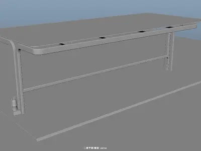 Electric Vehicle Charging Station public energy future community 3D model