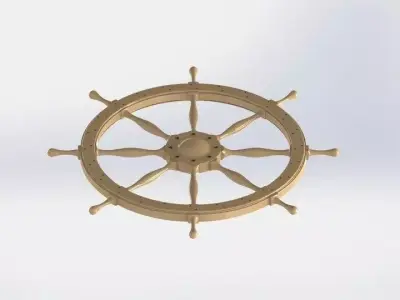Ship Wheel Free 3D model