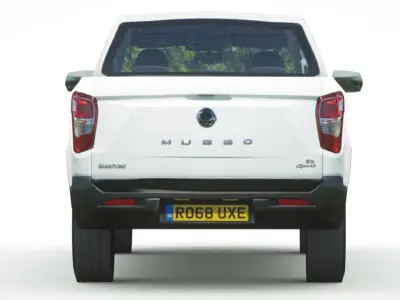 SsangYong Musso 2019 Low-poly 3D model