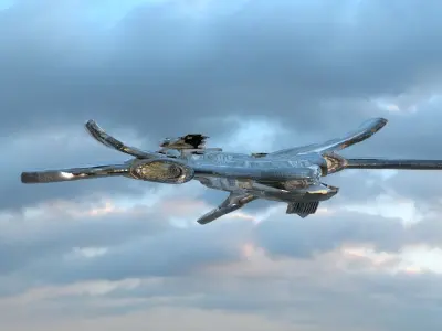 Military Spaceship  3D model