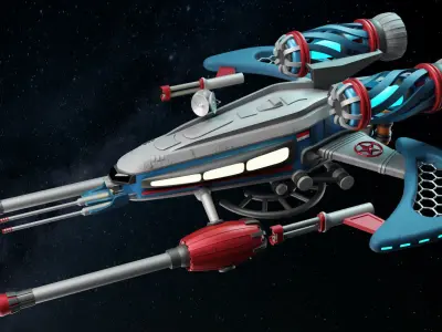 Spaceship 001 3D model