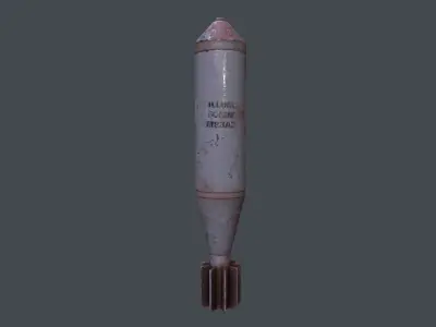 Mortar Projectile 60mm M83 3D model purchase