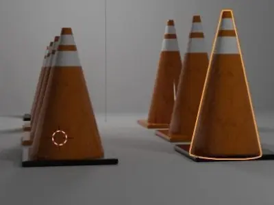 Traffic Cone Free 3D model buy