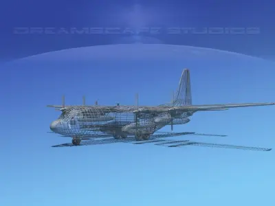 Lockheed C-130 Hercules Cargo Max 3D model