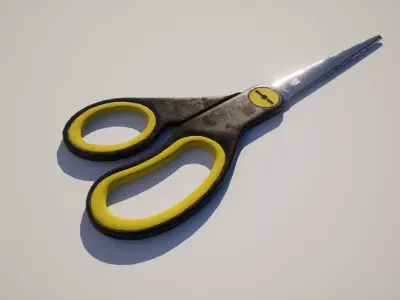  Scissors Low-poly 3D model