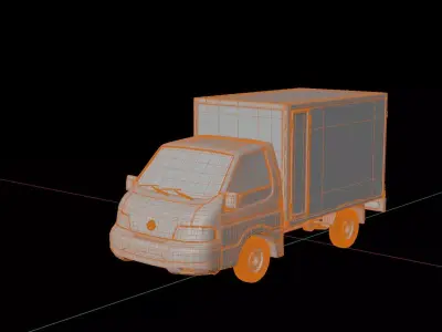 Nissan Vanette Box Truck 3D model