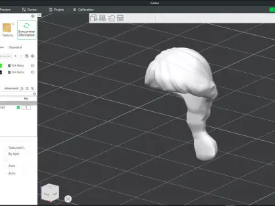 Custom3Dprint Minifigure Accessory - Minifigure Hair S2 - 008 3D print model