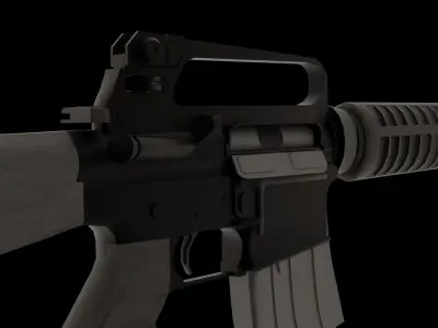 M16A2 Low-poly 3D model