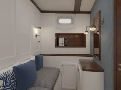 Boat 3d Model L1 Master Cabin Design  3D model