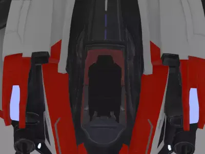 Aetherion Reaver Class Interceptor Low-poly 3D model