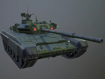 T-90 Battle Tank  3D model