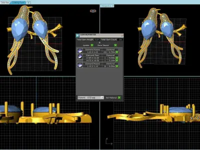 bird necklace 3D model