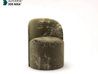 Modern Puff Chair-Chair for bedroom 3D model