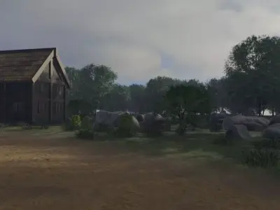 Medieval Village Overview 3D model