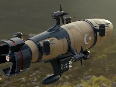 Airship Kirov  Low-poly 3D model