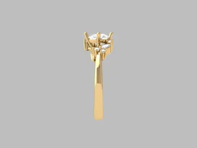 Wedding Ring  3D print model 300