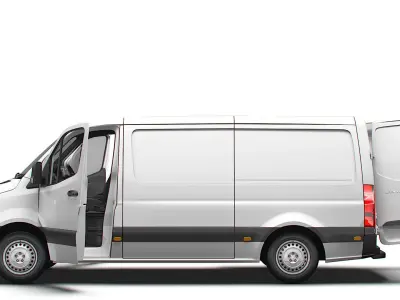 Freightliner Sprinter L2H1 RWD HQ Interior 2024 3D model