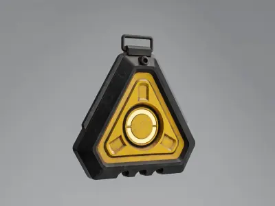 Sci-Fi Power Core Low-poly 3D model