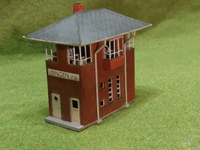 German signal box Usingen 1-120 resin 3D print model