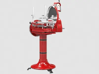 Van berkel  vintage meat slicer red Low-poly 3D model