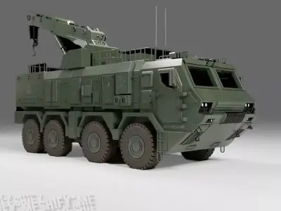 Low Poly Military ARV Low-poly 3D model
