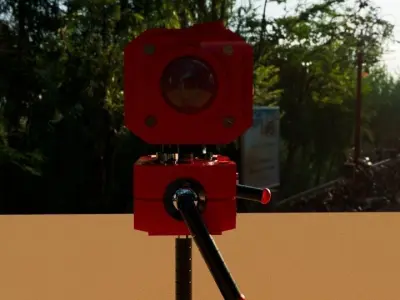 RED CUTE ROBOT Free low-poly 3D model