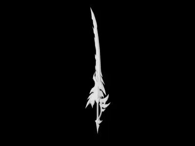 Sacred Katana Low-poly 3D model