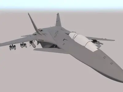 Fighter future 3D model