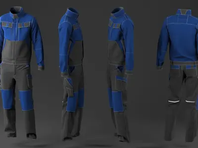 INDUSTRIAL WORKWEAR 3D MODEL 3D model