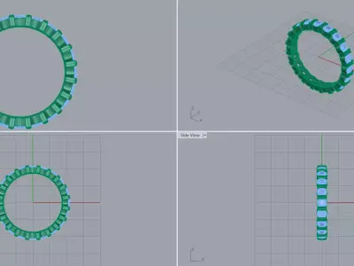 Eternity band ring 3D model