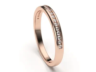 solitaire with ring sizes  8 part S36 3D print model