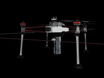 3D Drone dji phantom quadcopter 3D model