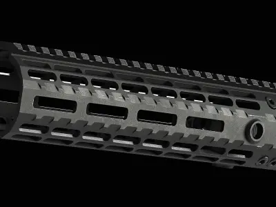 Aero Precision Ar15 Enhanced M-Lok Handguard Gen 2 Low-poly 3D model