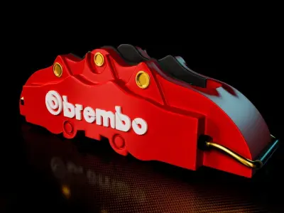Brake Brembo kit caliper 3D model