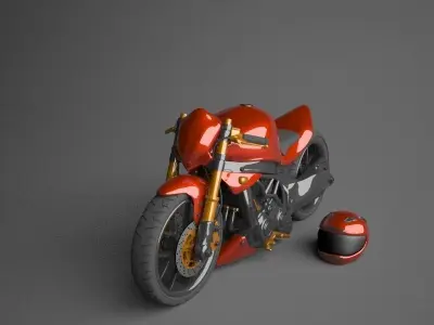 Kawasaki Ninja modified 3D model