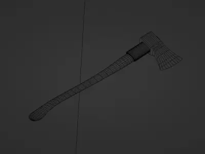  axe for games Low-poly 3D model