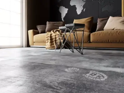 Modern Industrial Living Room Photorealistic Interior Scene 3D model
