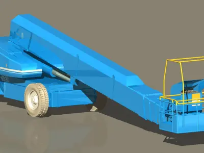 Aerial work platform 2set 3D model