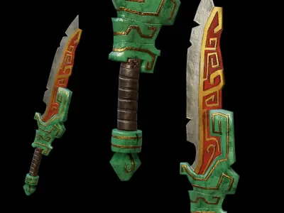 Jungle warrior Free low-poly 3D model