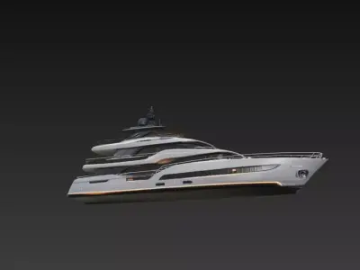 Luxury Super Motor Yacht 3D print model