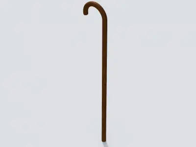 Cane 01 Low-poly 3D model