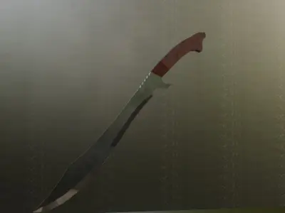 Ottoman Sword Low-poly 3D model