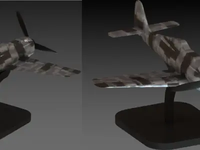 German World War II fighter aircraft 3D print model