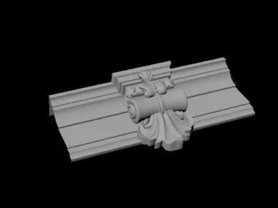 pilaster decorative molding 3D model purchase